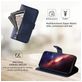 Mobigear Zipper iPhone 17 Hoesje Bookcase Portemonnee - Blauw