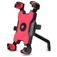 Mobigear PushHold Telefoonhouder motor Achteruitkijkspiegel Klem Universeel - Rood