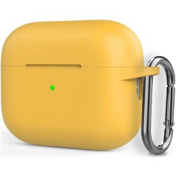 Mobigear Classic Apple AirPods Pro 2 Hoesje Flexibel Siliconen - Geel
