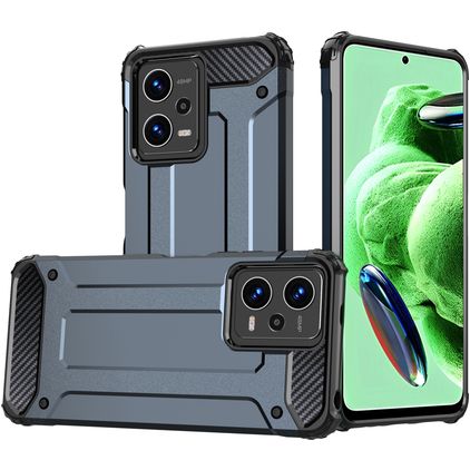 Mobigear Outdoor POCO X5 Hoesje Hardcase Backcover Shockproof - Marineblauw