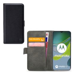Mobilize Classic Gelly Wallet Motorola Moto E13 Hoesje Bookcase Portemonnee - Zwart