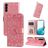 Mobigear Sunflower Samsung Galaxy S23 Hoesje Bookcase Portemonnee - Roze