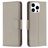Mobigear Excellent iPhone 16 Pro Max Hoesje Bookcase Portemonnee - Grijs