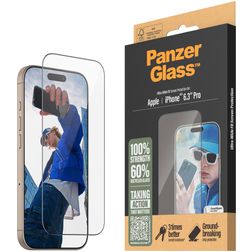 PanzerGlass Ultra-Wide Fit iPhone 16 Pro Glazen Screenprotector - Case Friendly