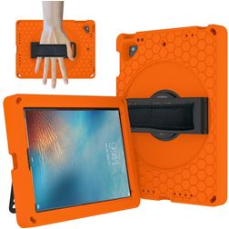 Mobigear Ruggedized iPad 6 (2018) Hoes EVA Schuim Backcover + Standaard - Oranje