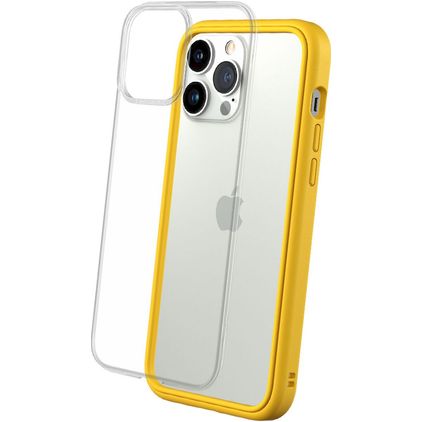 Rhinoshield MOD NX iPhone 13 Pro Max Hoesje Hardcase Backcover Shockproof - Transparant / Geel