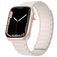 Mobigear Loop Mag Siliconen Apple Watch Bandje Magneetsluiting - 49/46/45/44 mm - Sterrenlicht