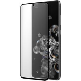 Mobiparts Curved Samsung Galaxy S20 Ultra Glazen Screenprotector - Case Friendly - Zwart