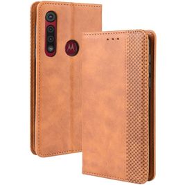 Mobigear Sensation Motorola Moto G8 Plus Hoesje Bookcase Portemonnee - Cognac