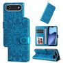 Mobigear Sunflower iPhone Air Hoesje Bookcase Portemonnee - Blauw