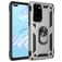 Mobigear Armor Ring Huawei P40 Hoesje Hardcase Backcover Shockproof met Ringhouder - Zilver