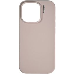 Nudient Base iPhone 16 Pro Max Siliconen Hoesje Backcover - Stone Beige