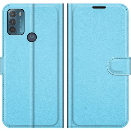Mobigear Classic Motorola Moto G50 Hoesje Bookcase Portemonnee - Blauw