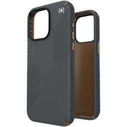 Speck Presidio2 Grip iPhone 15 Pro Max Hoesje Hardcase Backcover Shockproof - Charcoal Grey