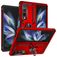 Mobigear Armor Ring Samsung Galaxy Z Fold 4 Hoesje Hardcase Backcover Shockproof met Ringhouder - Rood