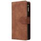 Mobigear Zipper Samsung Galaxy A41 Hoesje Bookcase Portemonnee - Bruin