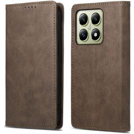 Mobigear Wallet Xiaomi 14T Hoesje Bookcase Portemonnee - Bruin