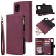Mobigear Zipper Samsung Galaxy Note 10 Lite Hoesje Bookcase Portemonnee - Rood