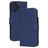Mobiparts Wallet iPhone 16 MagSafe Hoesje Echt Leer Bookcase Portemonnee - Blauw