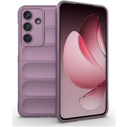 Mobigear Bumpy Samsung Galaxy S25 FE Hoesje Flexibel TPU Backcover - Paars