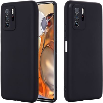 Mobigear Rubber Touch POCO X3 GT Siliconen Hoesje Backcover - Zwart