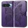Mobigear Butterfly Google Pixel 9 Hoesje Bookcase Portemonnee - Dark Purple