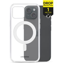 Mobilize Naked Protection Doorzichtig iPhone 15 MagSafe Hoesje Hardcase Backcover Shockproof - Transparant