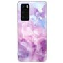 Mobigear Marble Huawei P40 Hoesje Flexibel TPU Backcover - Paars