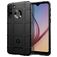 Mobigear Rugged Shield Samsung Galaxy A21 Hoesje Flexibel TPU Backcover Shockproof - Zwart