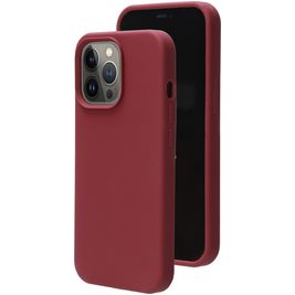 Mobiparts iPhone 13 Pro Siliconen Hoesje Backcover - Plum Red Mobiparts iPhone 13 Pro Siliconen Hoesje Backcover - Plum Red