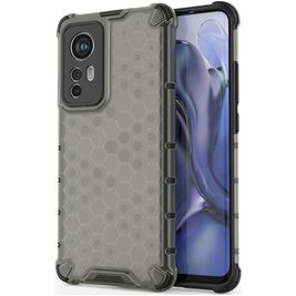 Mobigear Honeycomb Xiaomi 12X Hoesje Hardcase Backcover Shockproof - Zwart