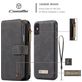 Caseme 007 iPhone XS Hoesje Uitneembare 2in1 Bookcase Portemonnee - Zwart