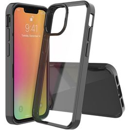 Mobigear Crystal iPhone 13 Mini Hoesje Hardcase Backcover - Zwart