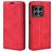 Mobigear Retro Slim OnePlus 10 Pro Hoesje Bookcase Portemonnee - Rood