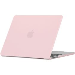 Mobigear Matte MacBook Air 15 Inch (2023-2025) Hoes Hardshell Laptopcover MacBook Case - Pastelroze - Model A2941 / A3114 / A3241