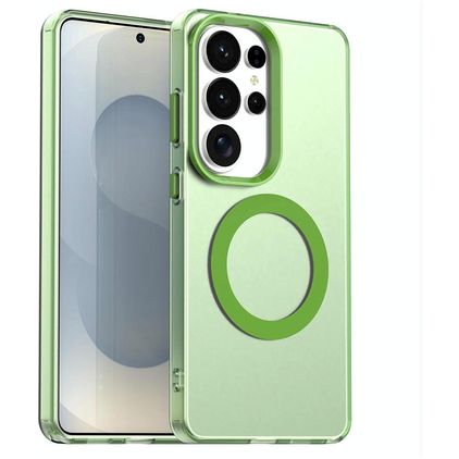 Mobigear Shockproof Samsung Galaxy S26 Ultra MagSafe Hoesje Hardcase Backcover - Groen