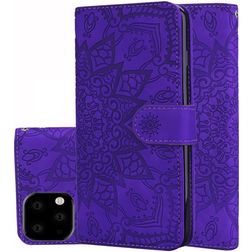 Mobigear Mandala iPhone 11 Hoesje Bookcase Portemonnee - Paars