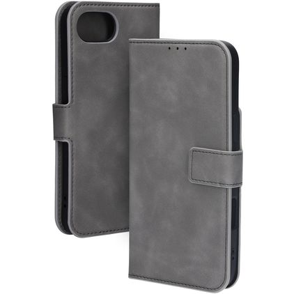 Mobiparts Classic Wallet iPhone 17e MagSafe Hoesje Bookcase - Granite Grey