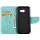Mobigear Flowers Samsung Galaxy A5 (2017) Hoesje Bookcase Portemonnee - Turquoise