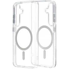 Mobiparts Hardcover Doorzichtig Samsung Galaxy S25 MagSafe Hoesje Hardcase Backcover - Transparant
