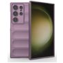 Mobigear Bumpy Samsung Galaxy S24 Ultra Hoesje Flexibel TPU Backcover - Paars