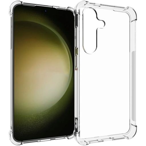 Mobigear Cushion Doorzichtig Samsung Galaxy S24 Hoesje Flexibel TPU Backcover Shockproof - Transparant