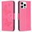Mobigear Butterfly iPhone 16 Pro Hoesje Bookcase Portemonnee - Rood