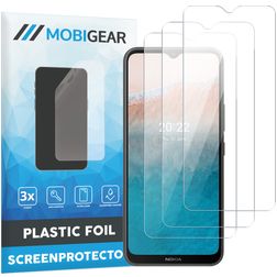 Mobigear Nokia C21 Plus Screenprotector Folie - Case Friendly (3-Pack)