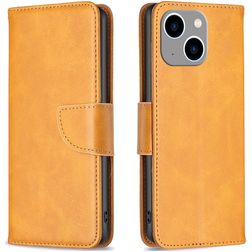 Mobigear Excellent iPhone 15 Plus Hoesje Bookcase Portemonnee - Cognac