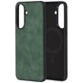 Mobiparts Classic Samsung Galaxy A57 MagSafe Hoesje TPU,Kunstleer Backcover - Emerald Green