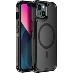 Mobigear Traveller iPhone 13 MagSafe Hoesje Hardcase Backcover Shockproof - Zwart