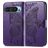 Mobigear Butterfly Google Pixel 9 Hoesje Bookcase Portemonnee - Dark Purple