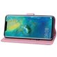 Mobigear Roses Huawei Mate 20 Pro Hoesje Bookcase Portemonnee - Roségoud