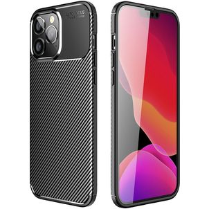 Mobigear Racing iPhone 14 Plus Hoesje Flexibel TPU Backcover - Zwart